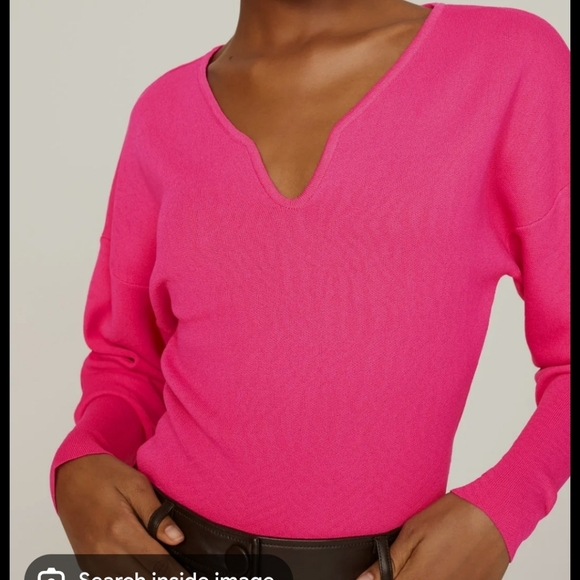 Esteban Cortazar Hot Pink Pullover Sweater Size M - Picture 2 of 12